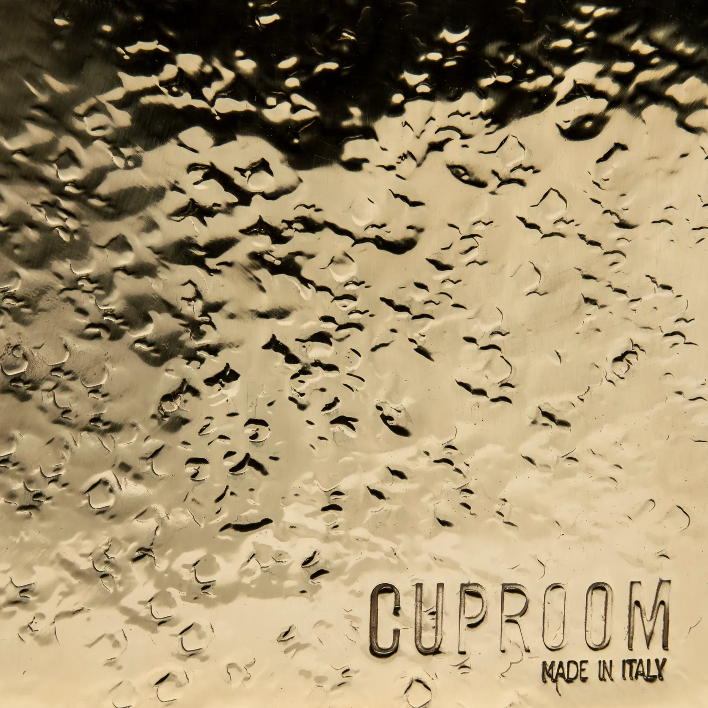 Detail of a hand-worked metal surface