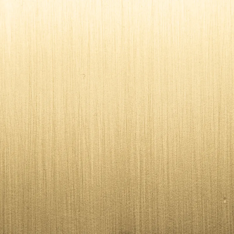 Brass swatch: smooth brushed striped matt