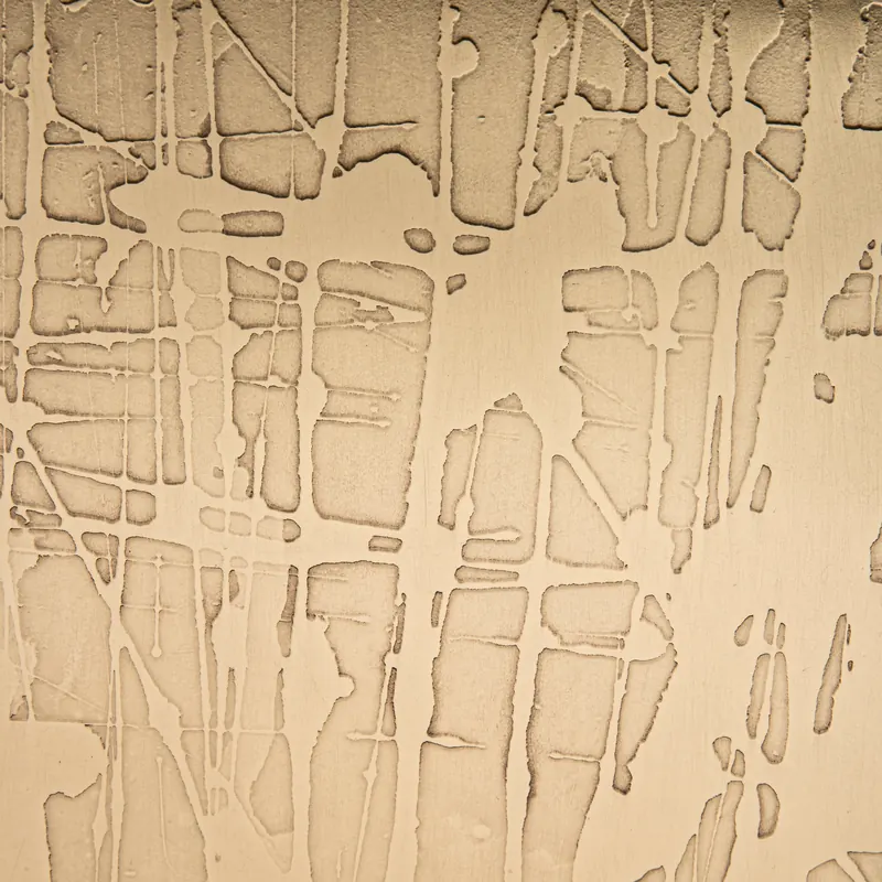 Brass swatch: spider web semi-gloss