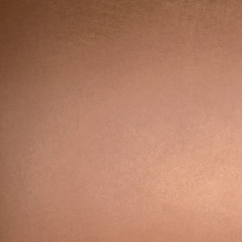 Copper swatch: smooth brushed