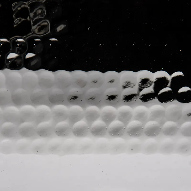 Stainless steel swatch: hammered polished