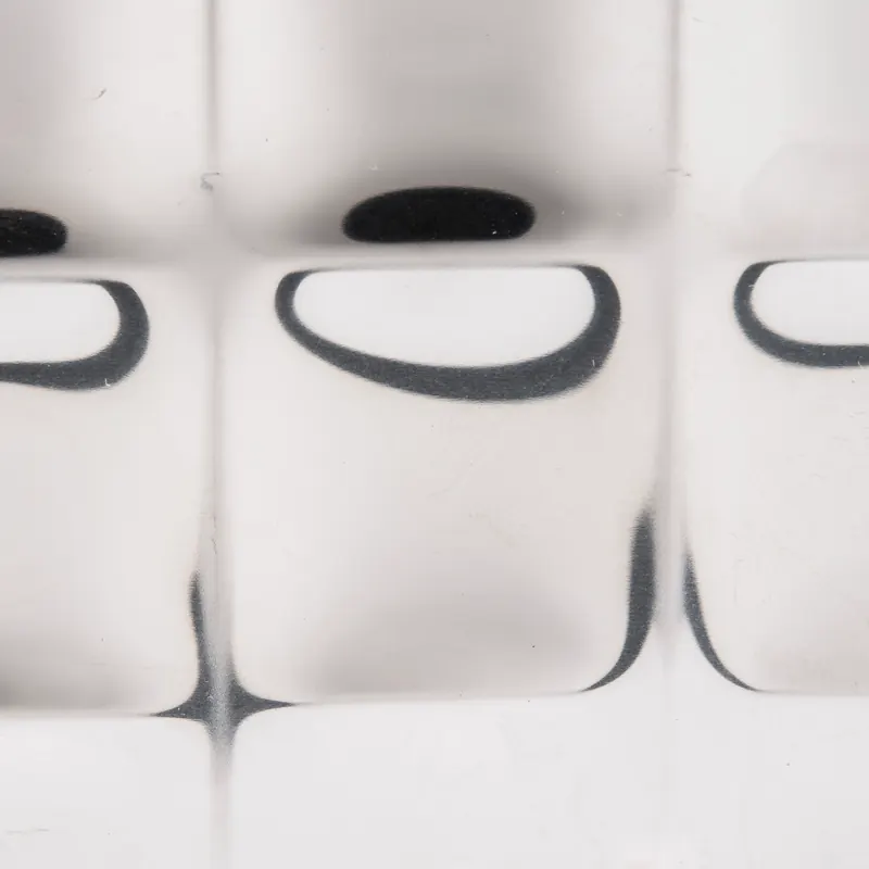 Stainless steel swatch: square hammered polished