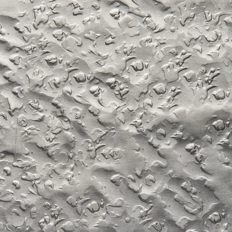 Aluminum swatch: hammered champagne brushed