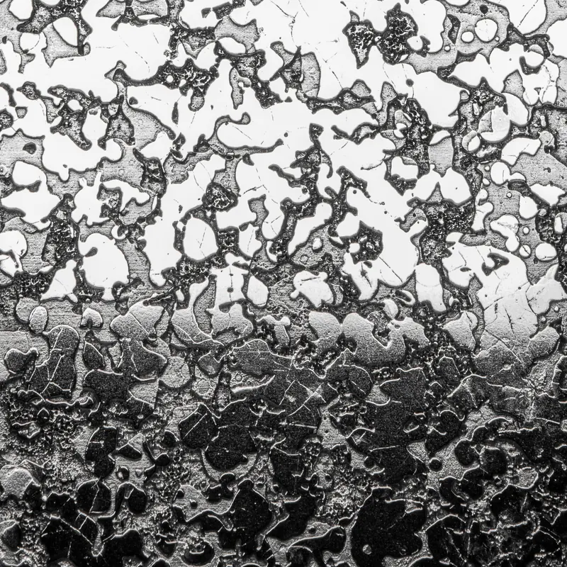 Aluminum swatch: erosion semi-gloss